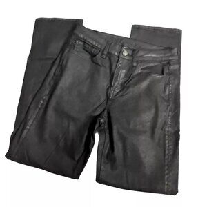 American Eagle Outfitters Coated Black Straight Leg Jeans